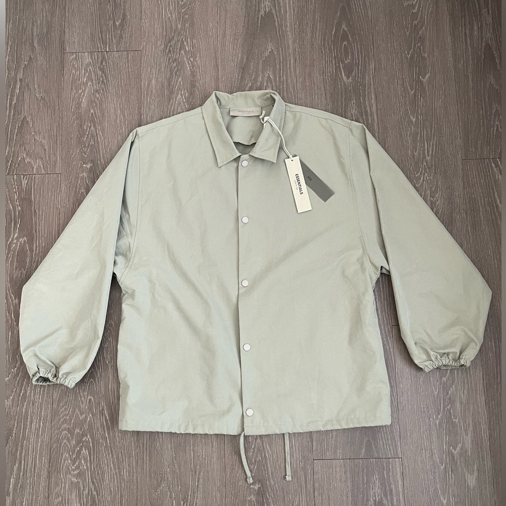 Fear of God Essentials 1977 Coaches Jacket Sea Foam
